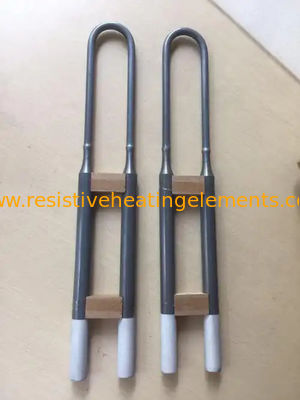 عناصر ديزيليسيد الموليبدينوم من النوع U 1800C عناصر تسخين الفرن الصناعي
