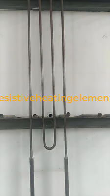 عنصر MoSi2 ذو درجة حرارة عالية 100mm-1000mm مولي ديسيليسيد عنصر تسخين